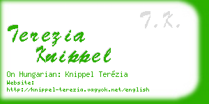 terezia knippel business card